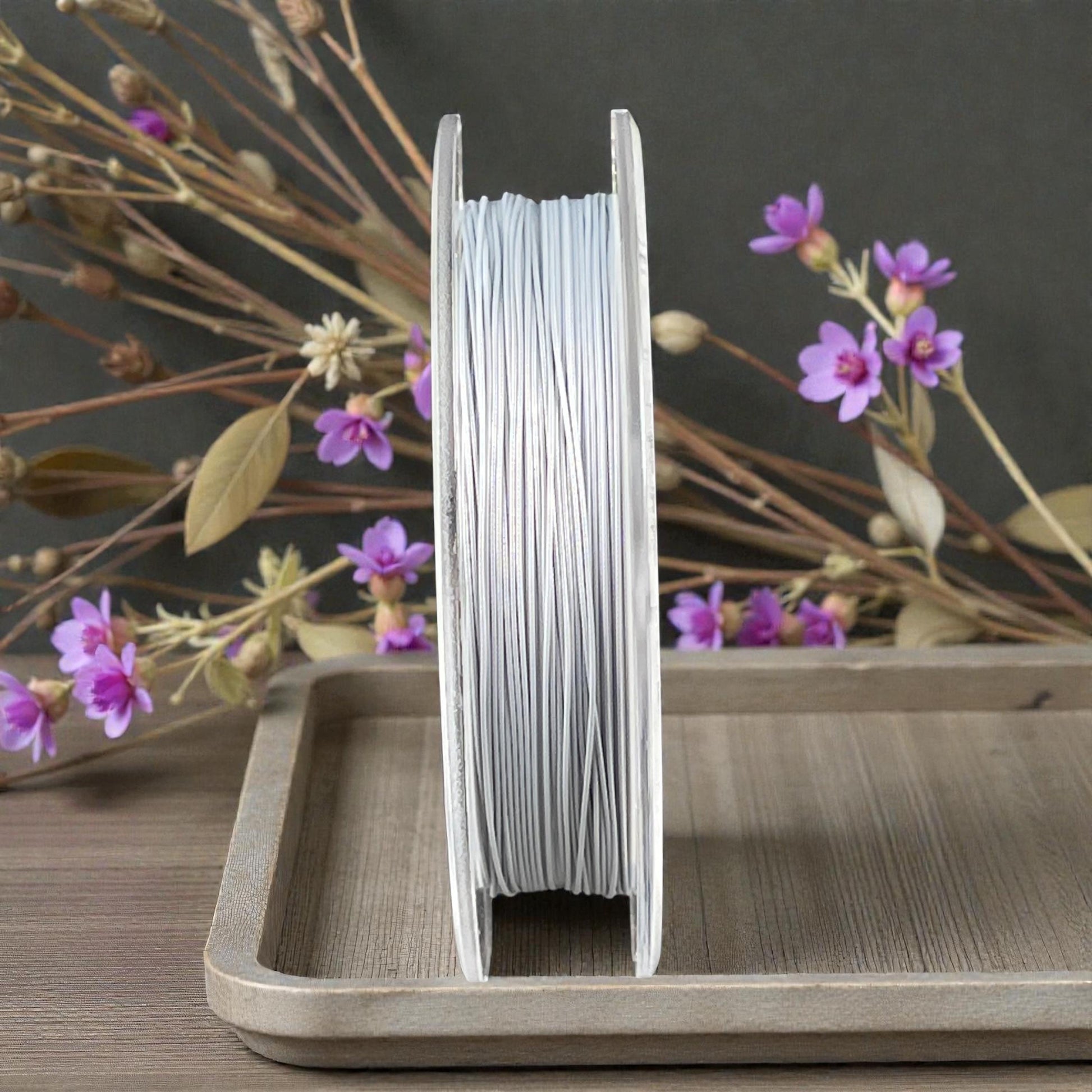 Accu-Flex Beading Wire, Pearl White, 49 Strand, .019in/.48mm diameter (2512) * 30 ft. spool