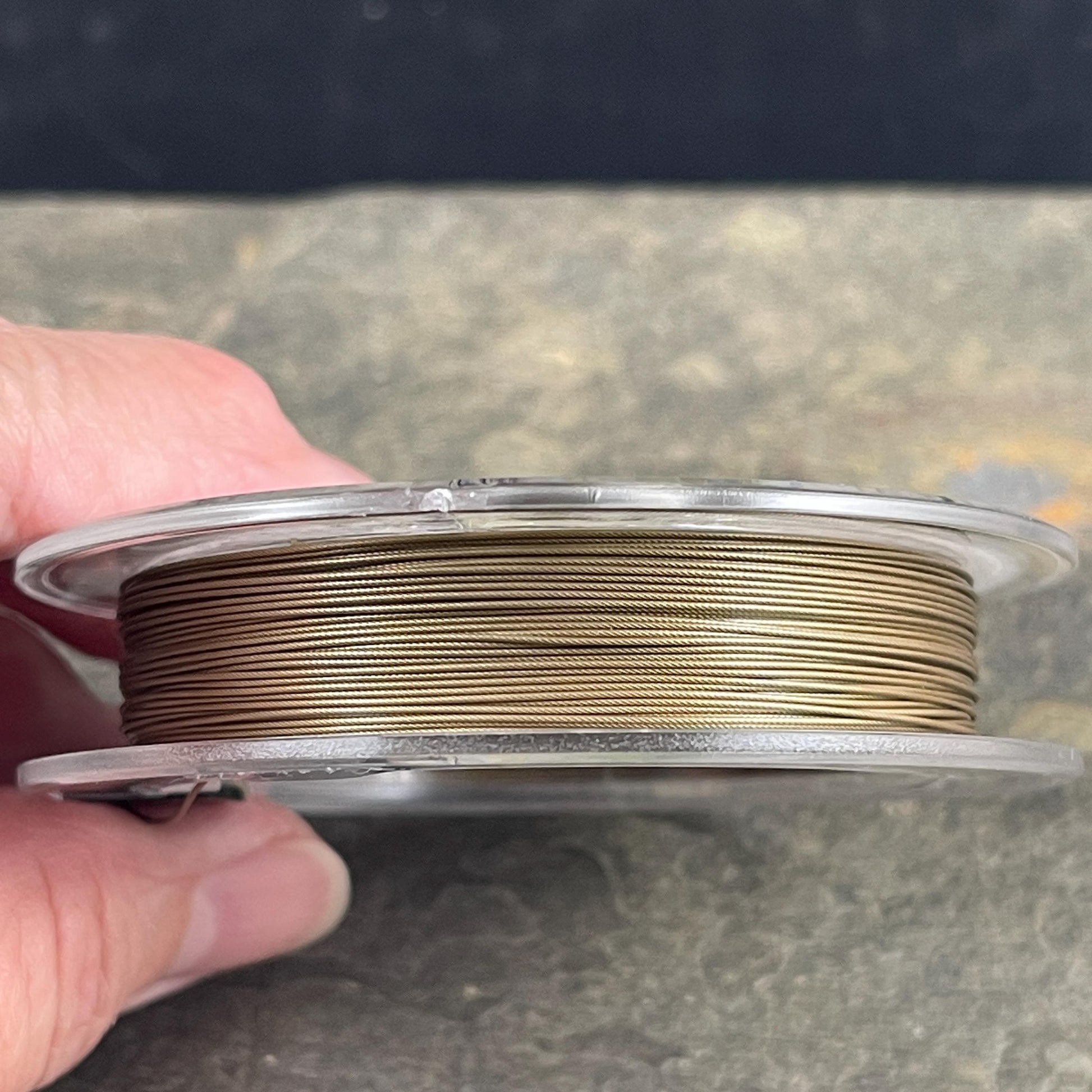 Accu-Flex Beading Wire, Bronze, 49 Strand, .019in/.48mm diameter (5234) * 30 ft. spool