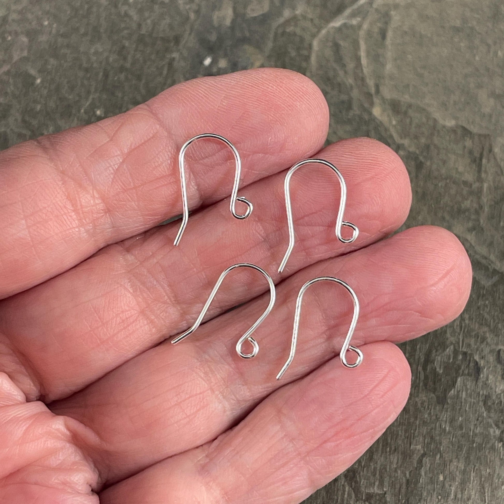 Small Shepard Hook Ear Wires, 21g Nickel Free Hypoallergenic, Silver (5002S) * Qty. 36