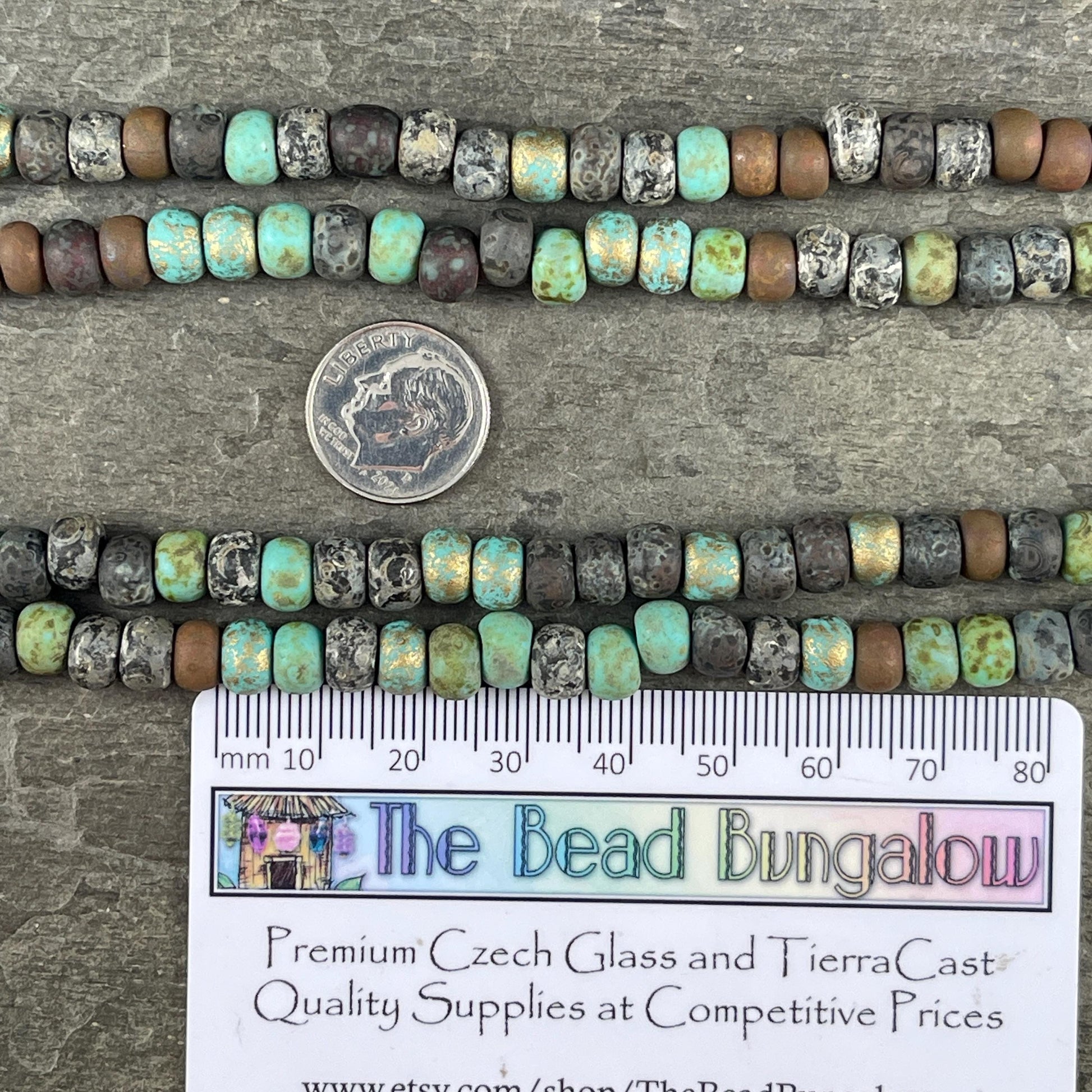 31/0 Large Hole 7mm Czech Glass Seed Beads, Matte Finish Mixed Colors (JeweledWaspMatte) * 9" Strand