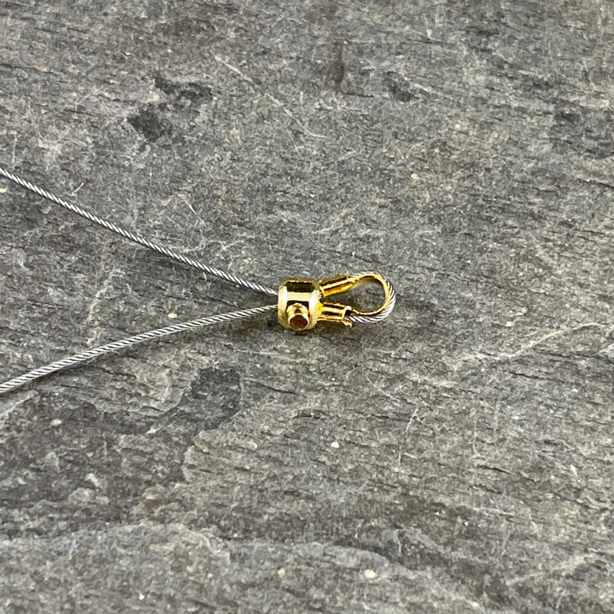 4mm One-Step Crimp Beads for Wire, 14k Gold Plated Brass (Z030-17A-G) * Qty. 30