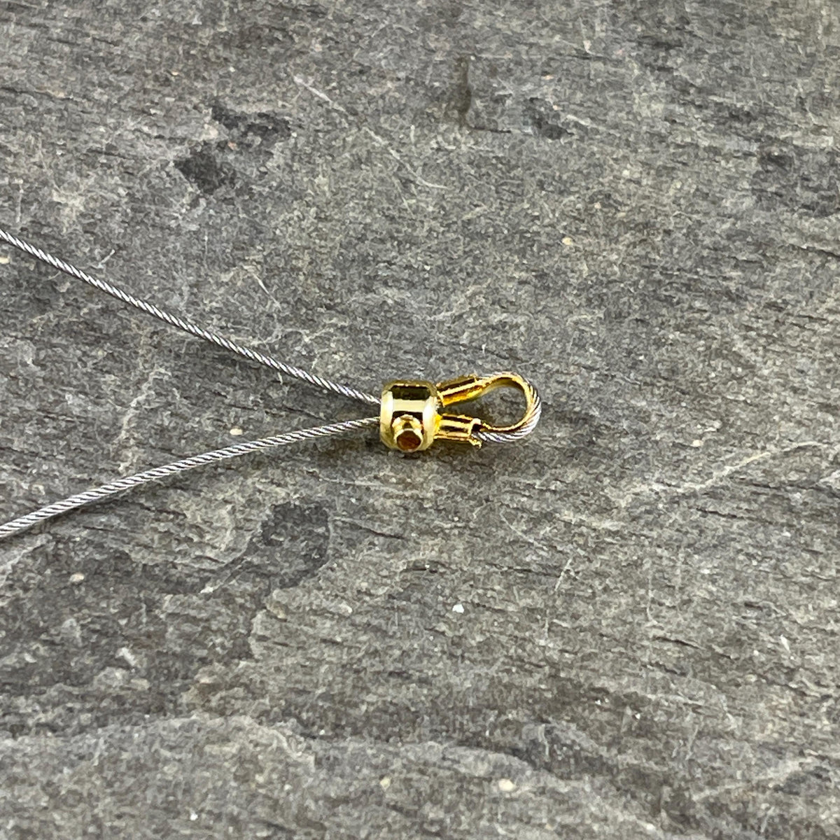 4mm One-Step Crimp Beads for Wire, 14k Gold Plated Brass (Z030-17A-G) * Qty. 30