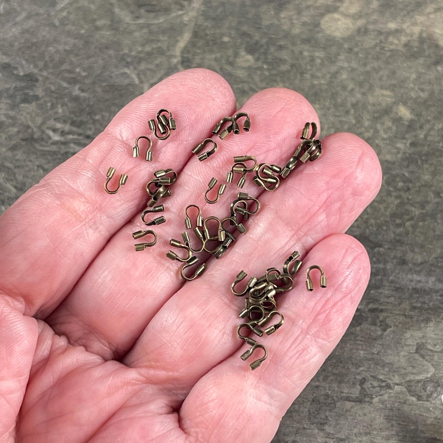 Wire Guards, 4mm Antiqued Brass Wire Guardians (R030-AB) * Qty. 200