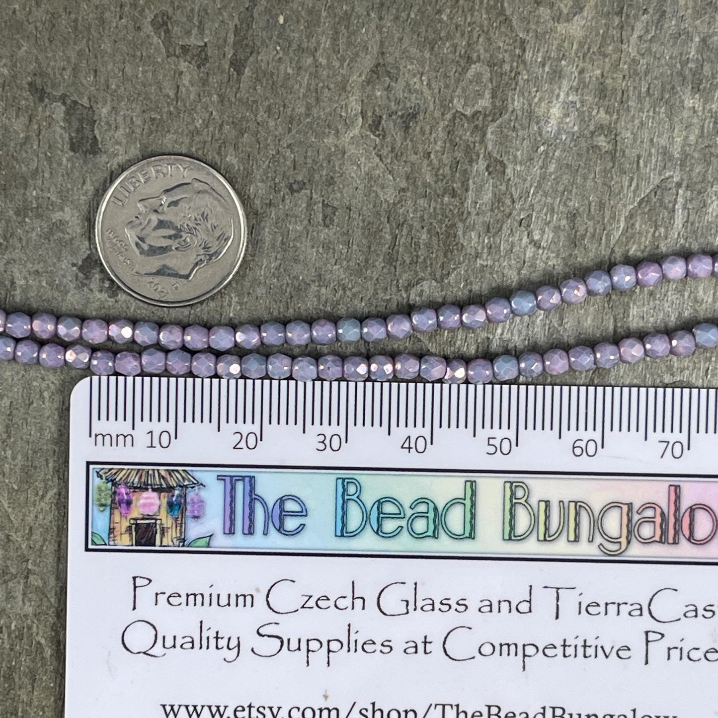 Czech Glass Beads - 3mm Faceted Round, Thistle Purple (FP3/TH) * Qty. 50