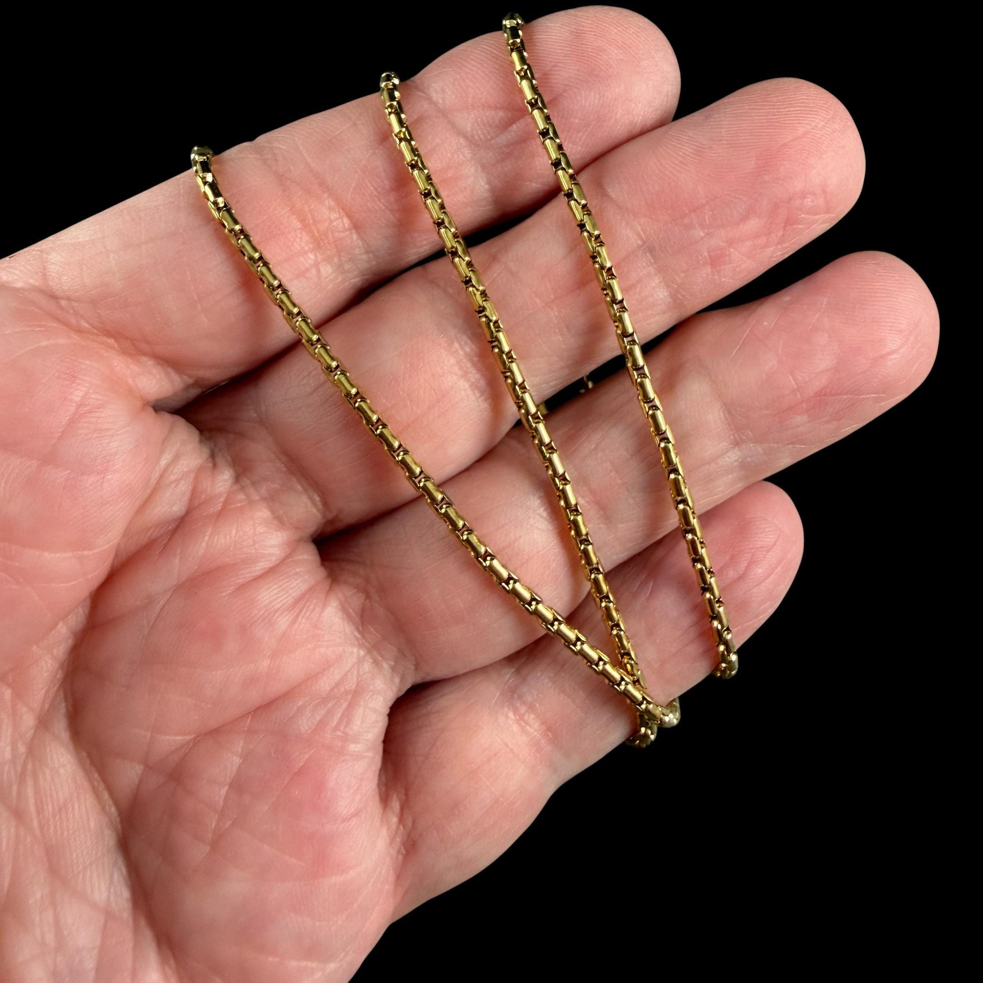 304 Stainless Steel, Boston Link, Golden (E080-18G) * 19.5" Finished Necklace