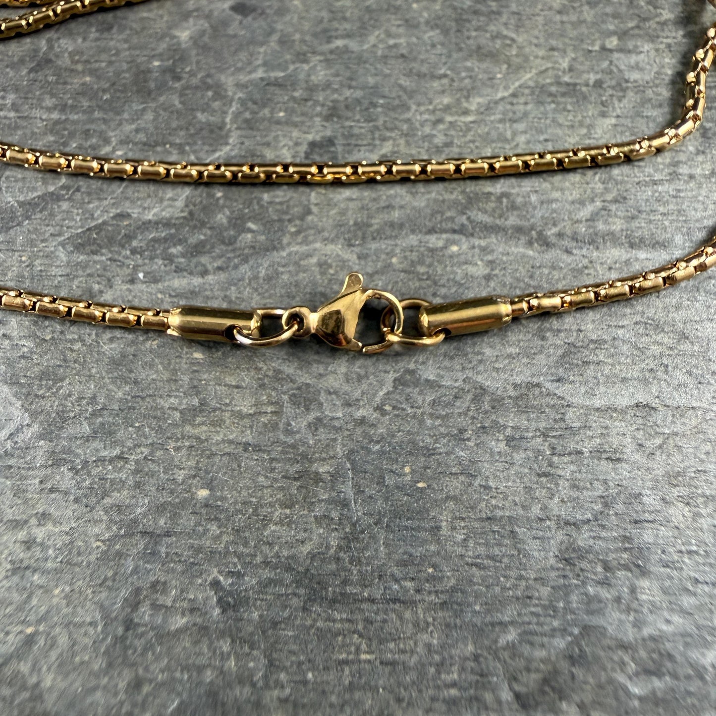 304 Stainless Steel, Boston Link, Golden (E080-18G) * 19.5" Finished Necklace