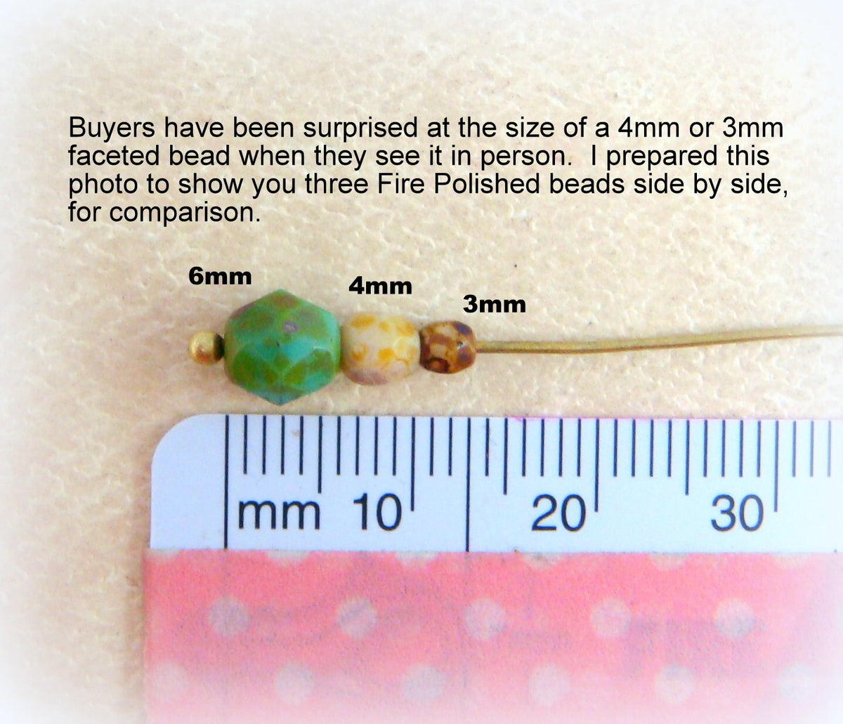 Czech Glass - 6mm Faceted Round Beads, Powered Pink with Golden Luster (FP6/SM-MSG71010) * Qty. 25