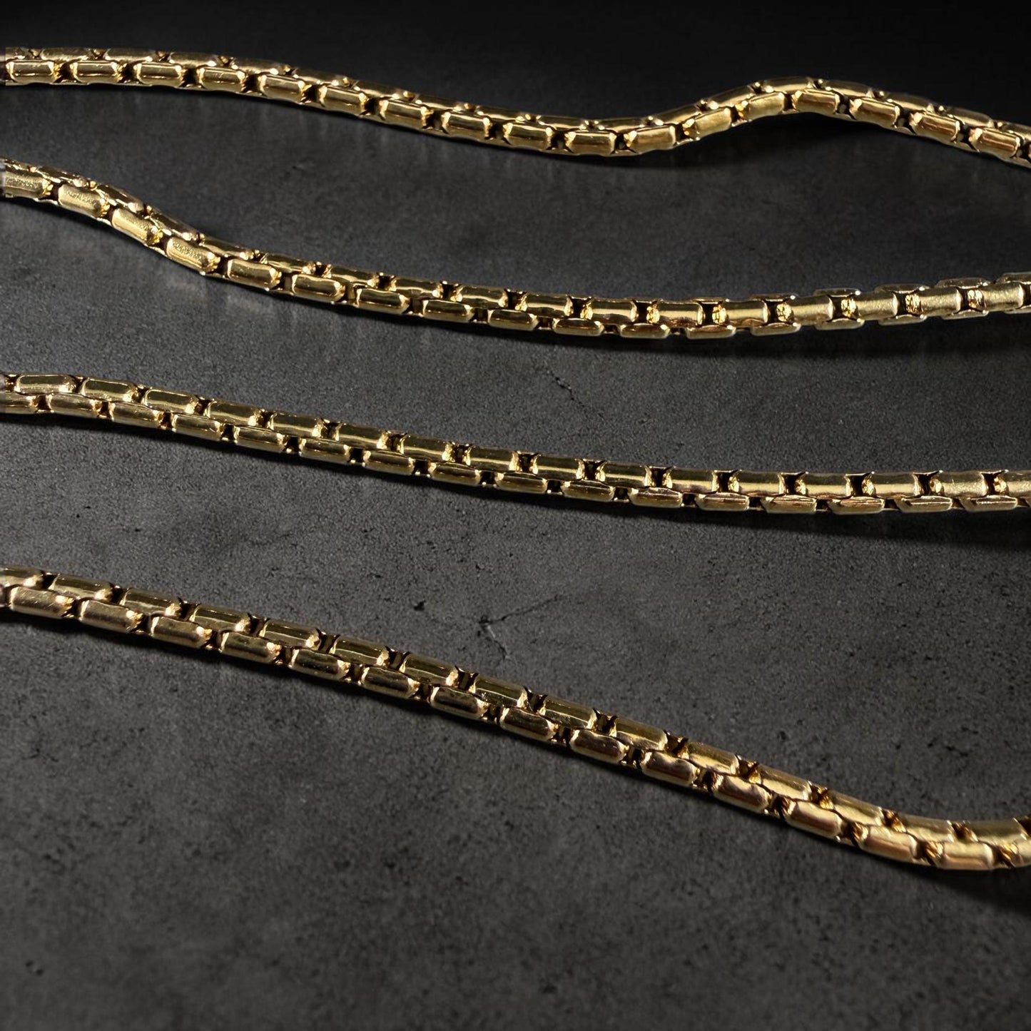 304 Stainless Steel, Boston Link, Golden (E080-18G) * 19.5" Finished Necklace