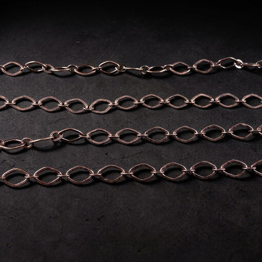 Chain by the Foot - Antiqued Copper Chain, 4x3mm Oval Links (829AC) * 18" Length
