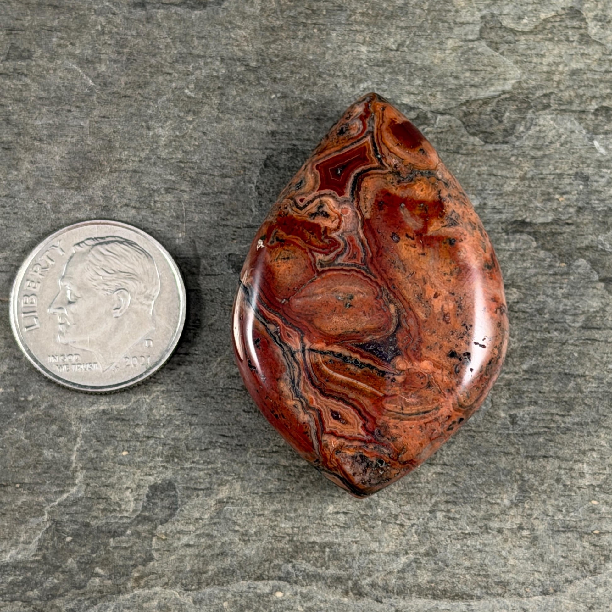Gemstone Pendant, Leaf or Petal Shape Pendant, Vertical Top Drilled Large Hole * 1 Pendant