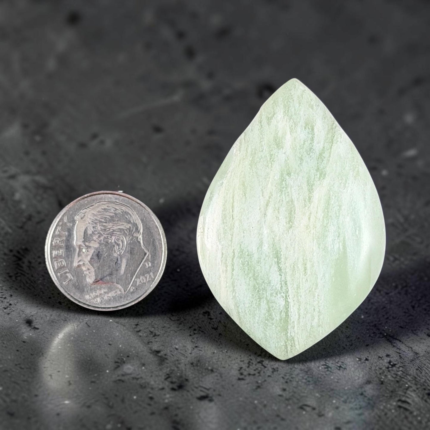 Gemstone Pendant, Leaf or Petal Shape Pendant, Vertical Top Drilled Large Hole * 1 Pendant