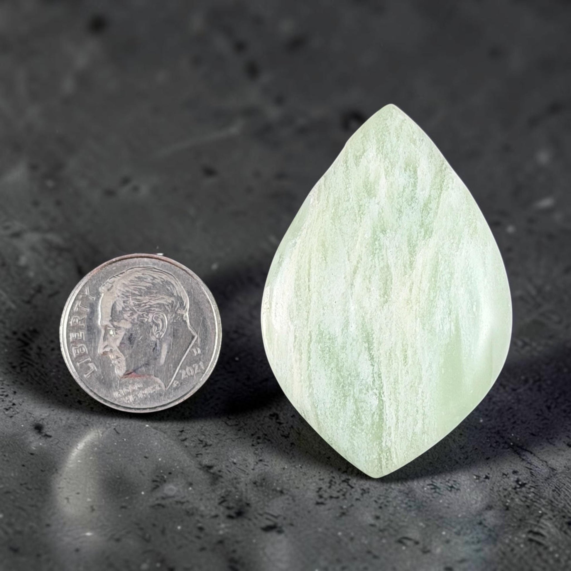 Gemstone Pendant, Leaf or Petal Shape Pendant, Vertical Top Drilled Large Hole * 1 Pendant