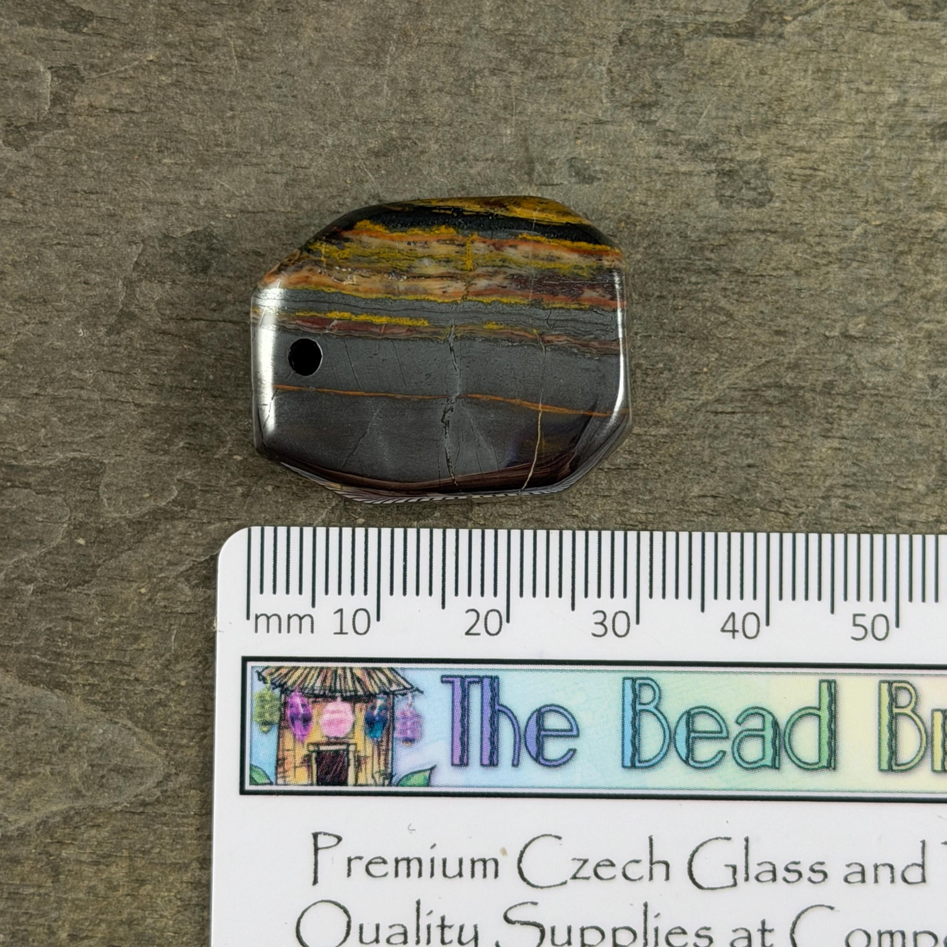 Tiger Iron Gemstone Pendant, 29x23mm (TigerEye-1) * Qty. 1