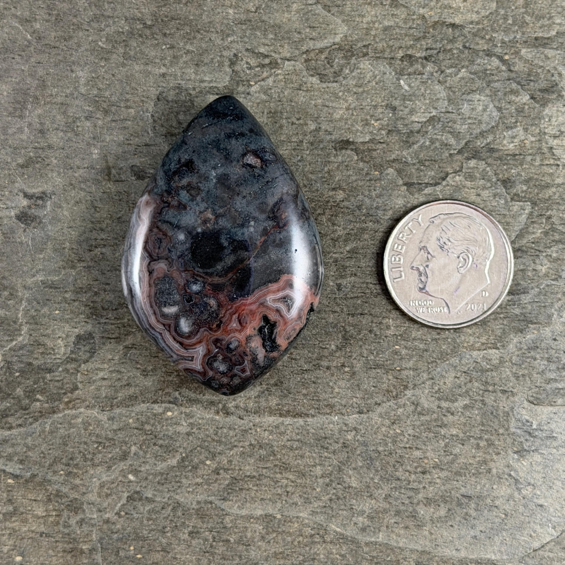 Gemstone Pendant, Leaf or Petal Shape Pendant, Vertical Top Drilled Large Hole * 1 Pendant