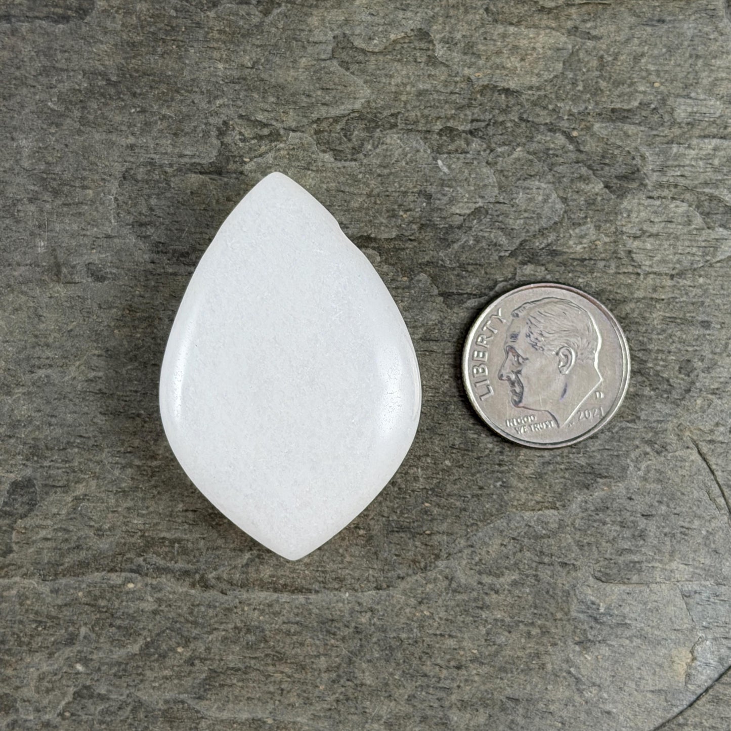 Gemstone Pendant, Leaf or Petal Shape Pendant, Vertical Top Drilled Large Hole * 1 Pendant