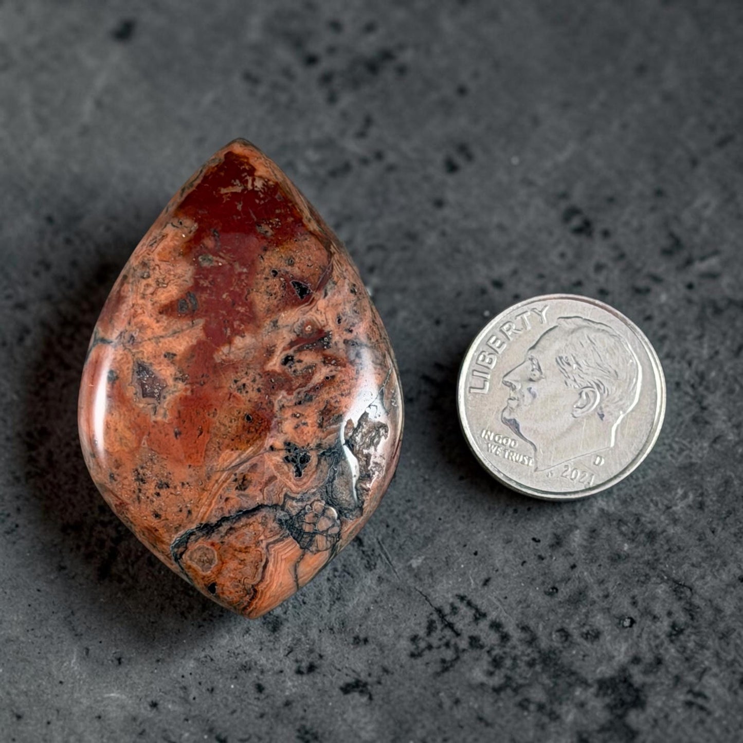 Gemstone Pendant, Leaf or Petal Shape Pendant, Vertical Top Drilled Large Hole * 1 Pendant
