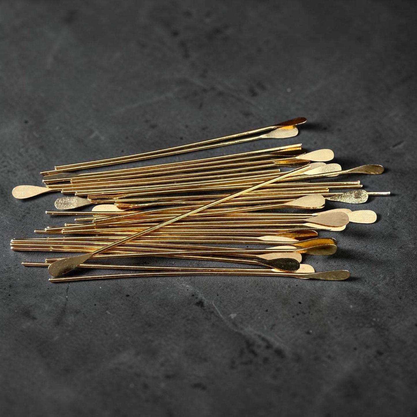 Paddle Head Pins, 2" Gold Plated Brass, 22 gauge (5552) * Qty. 50