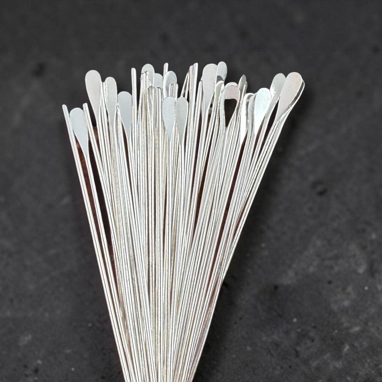 Paddle Head Pins, 2" Silver Plated Brass, 22 gauge (5553) * Qty. 50
