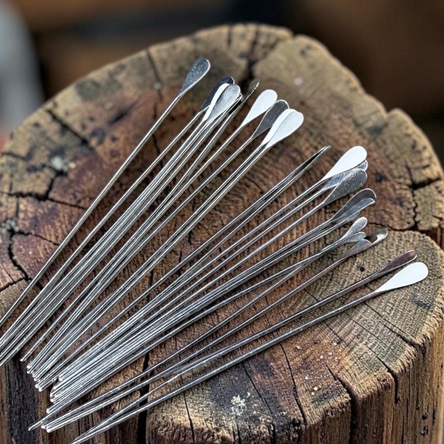 Paddle Head Pins, 2" Silver Plated Brass, 22 gauge (5553) * Qty. 50