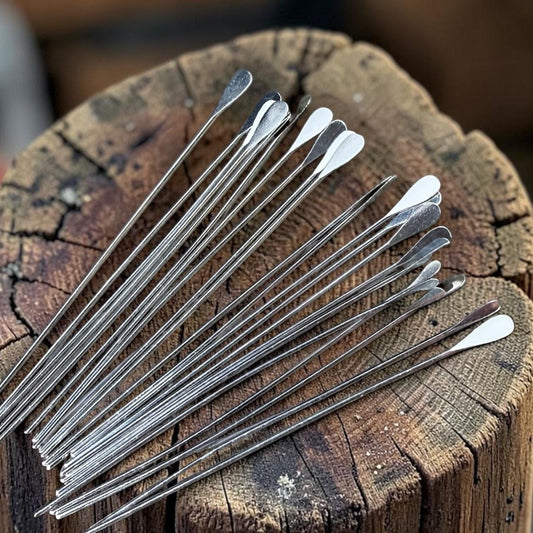 Paddle Head Pins, 2" Silver Plated Brass, 22 gauge (5553) * Qty. 50