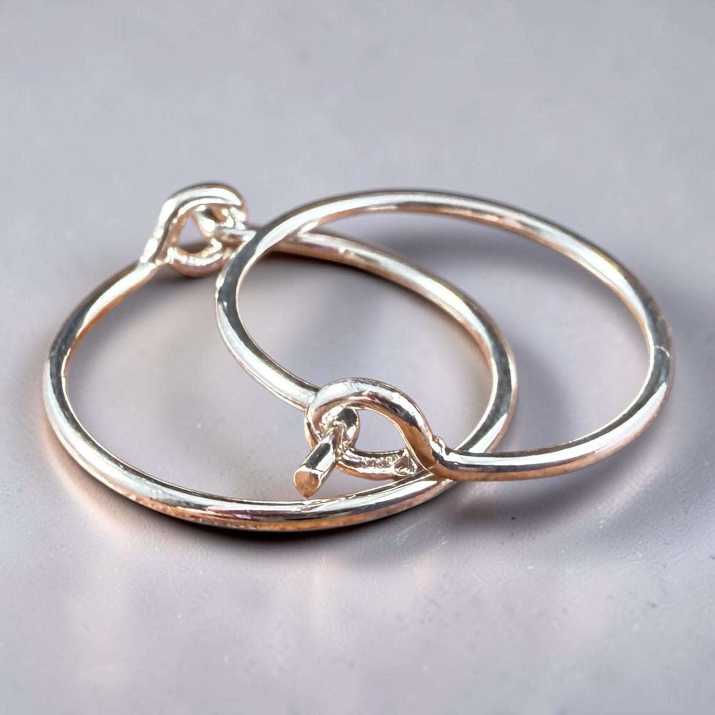 Endless Hoop Earring, 15mm, 20g Silver Plated Brass Ear Wires (PF/862-15-10) * Qty. 24
