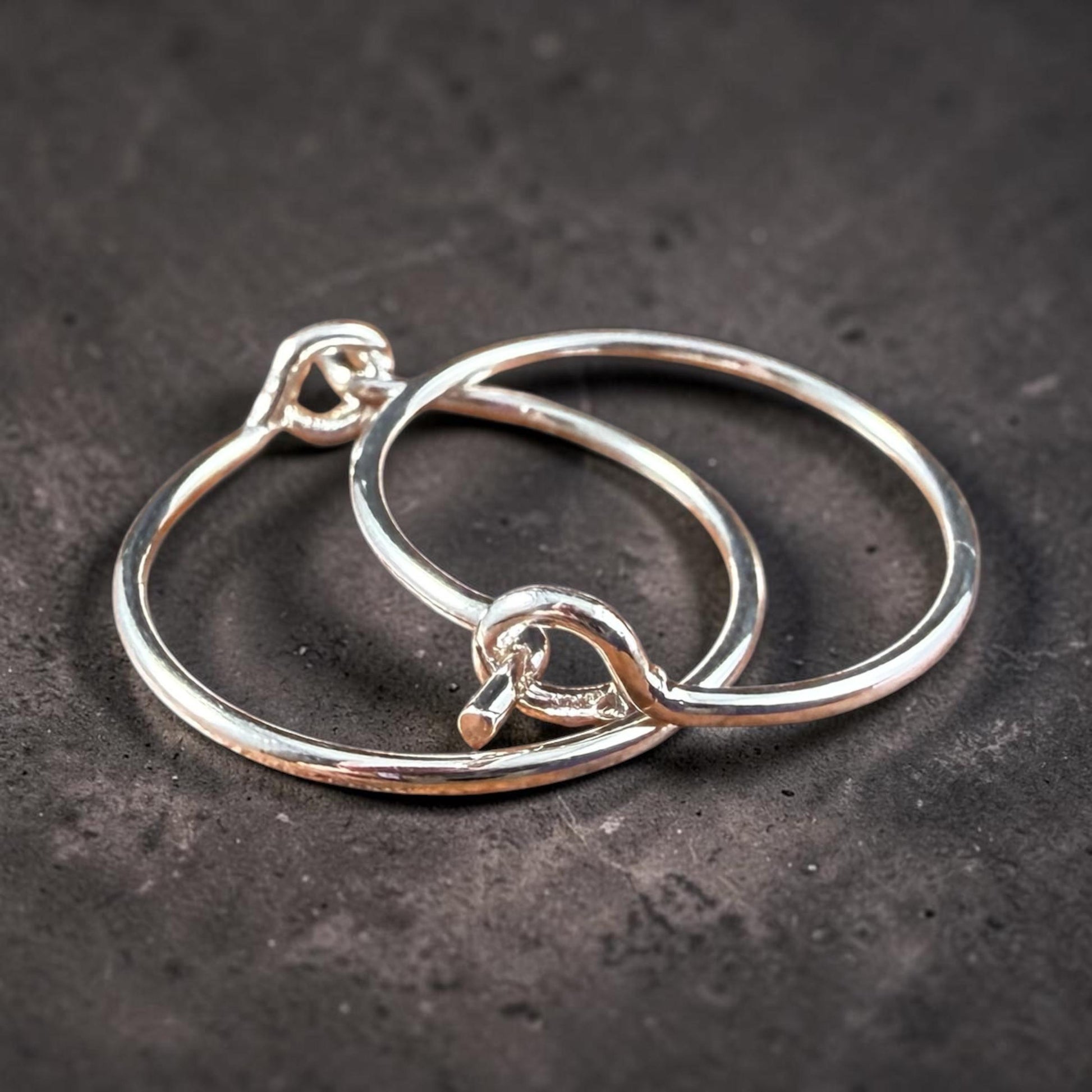 Endless Hoop Earring, 15mm, 20g Silver Plated Brass Ear Wires (PF/862-15-10) * Qty. 24