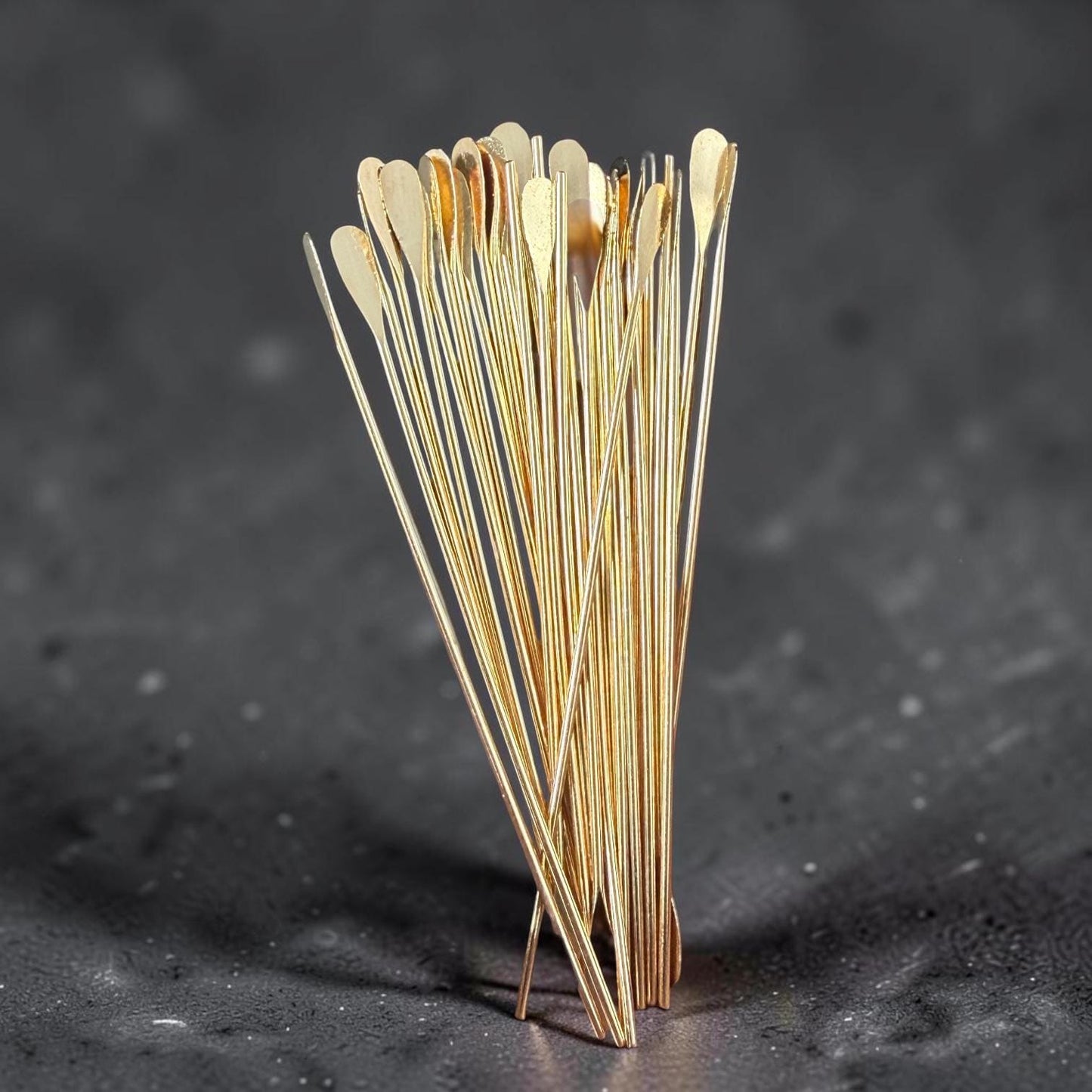 Paddle Head Pins, 2" Gold Plated Brass, 22 gauge (5552) * Qty. 50