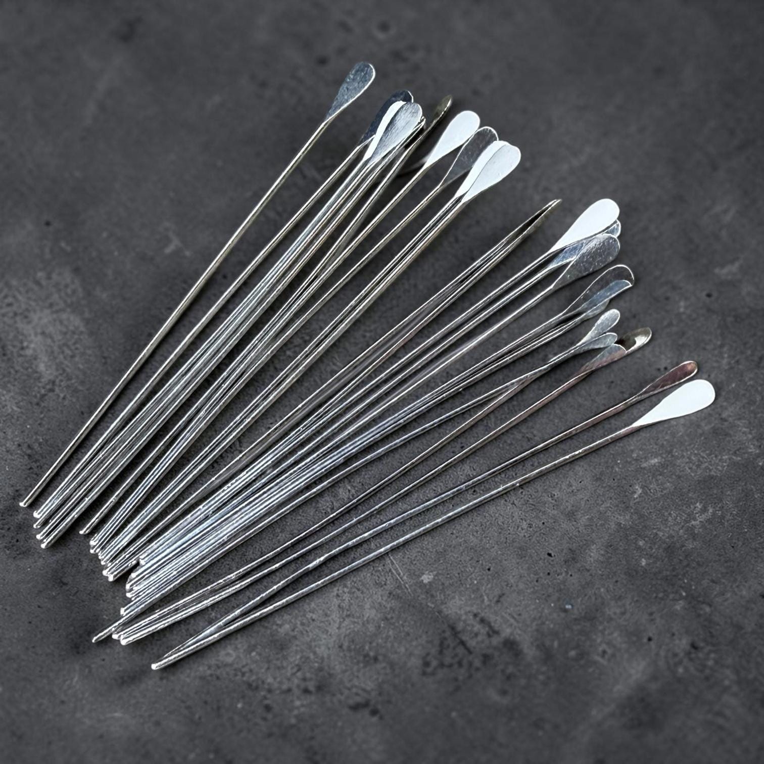 Paddle Head Pins, 2" Silver Plated Brass, 22 gauge (5553) * Qty. 50