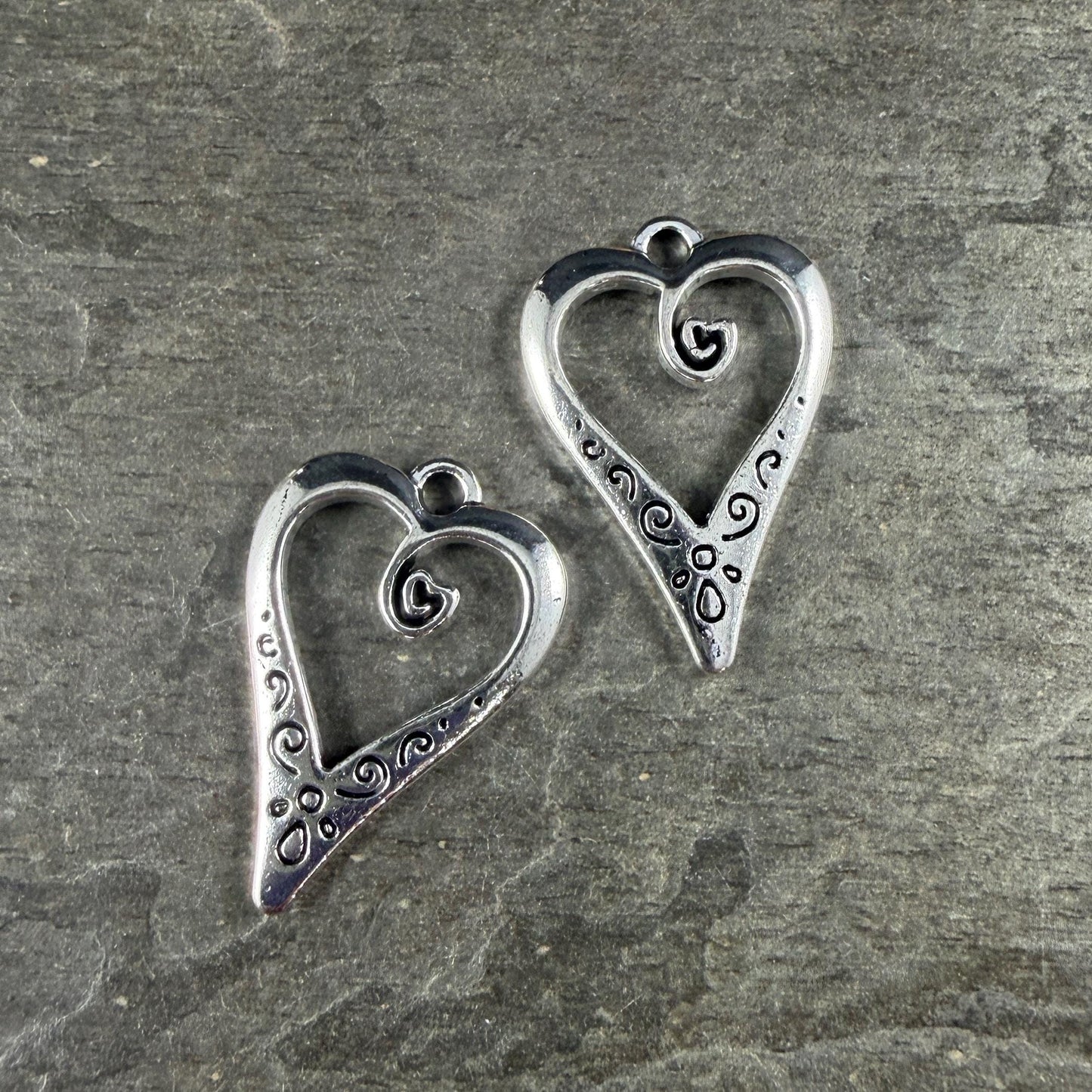 Antiqued Silver Cross Charms, Religious Charms, Small Silver Cross (YW0001-74) * Qty. 10