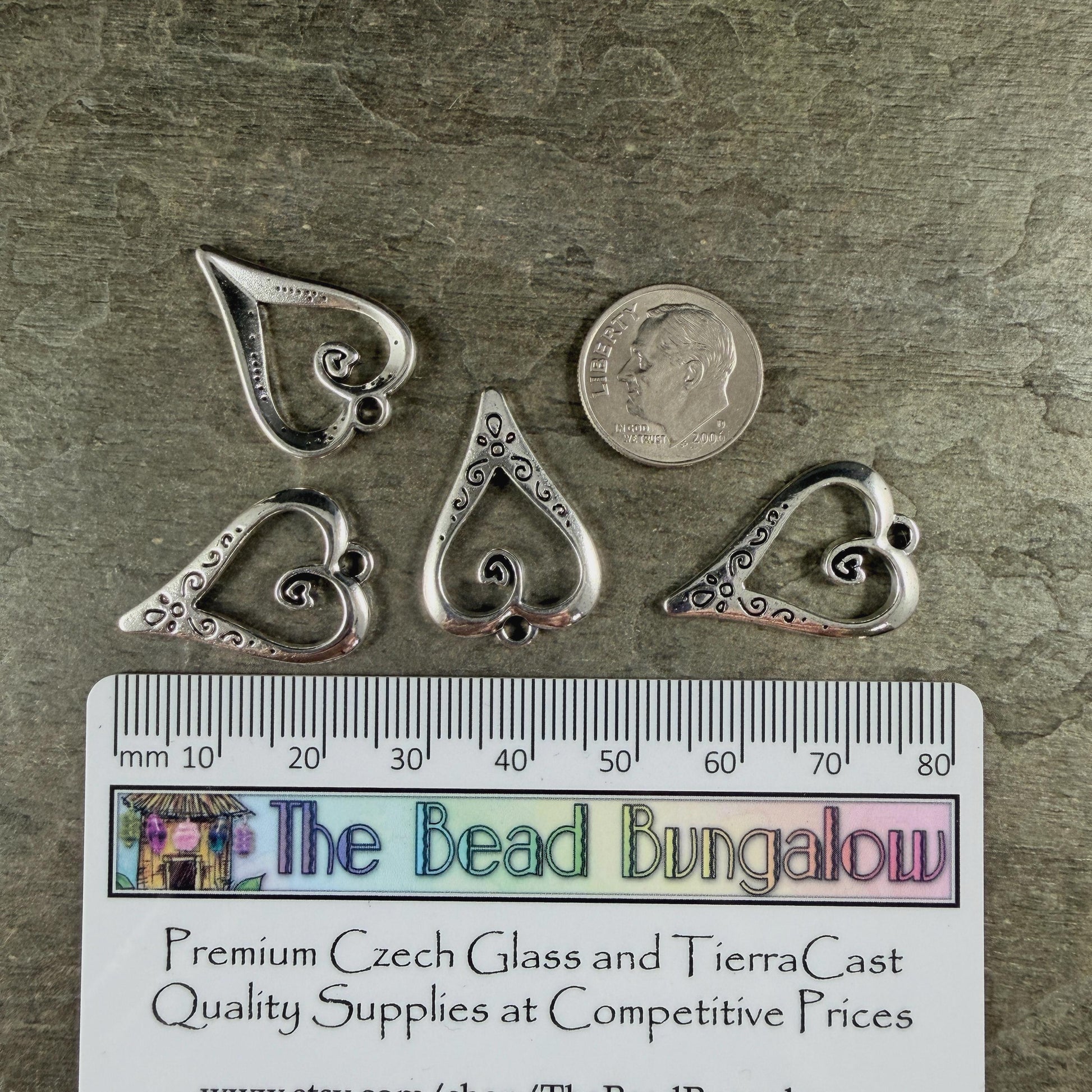 Antiqued Silver Cross Charms, Religious Charms, Small Silver Cross (YW0001-74) * Qty. 10