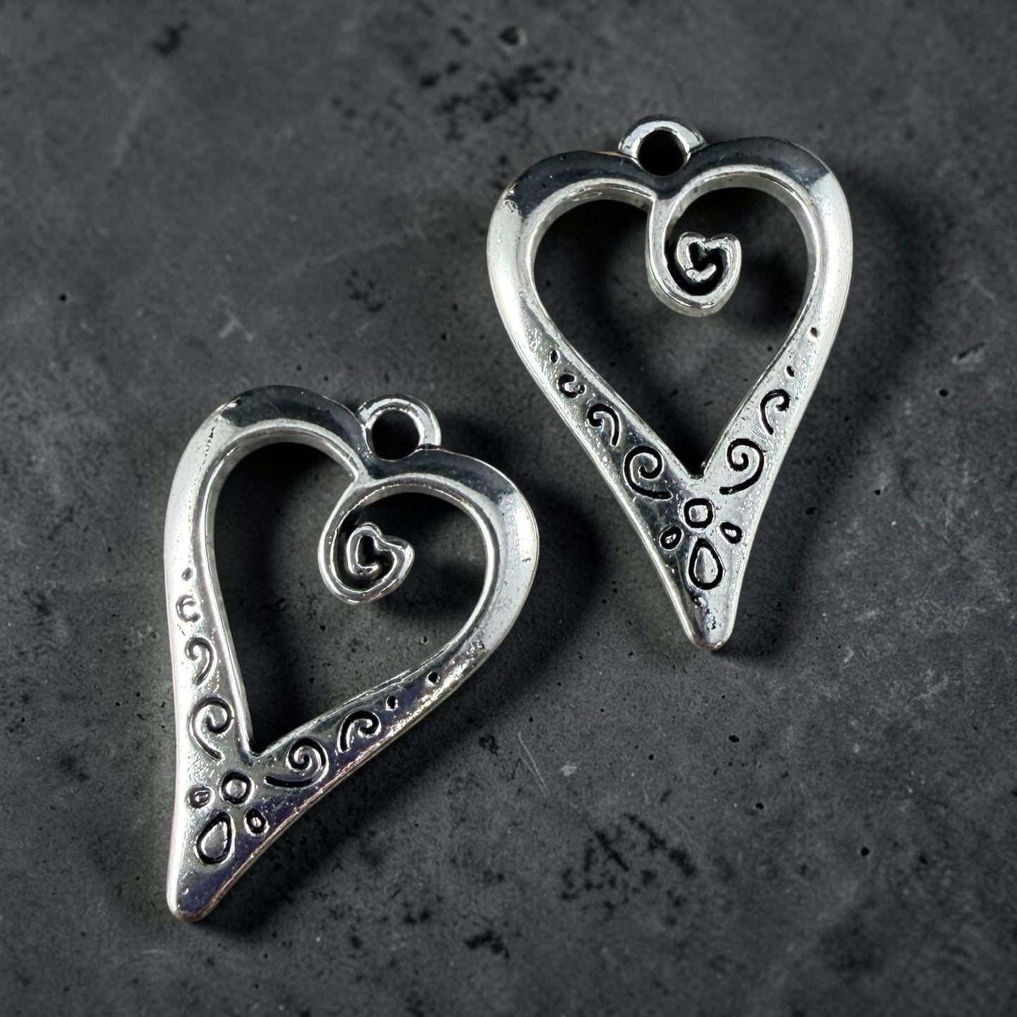 Antiqued Silver Cross Charms, Religious Charms, Small Silver Cross (YW0001-74) * Qty. 10