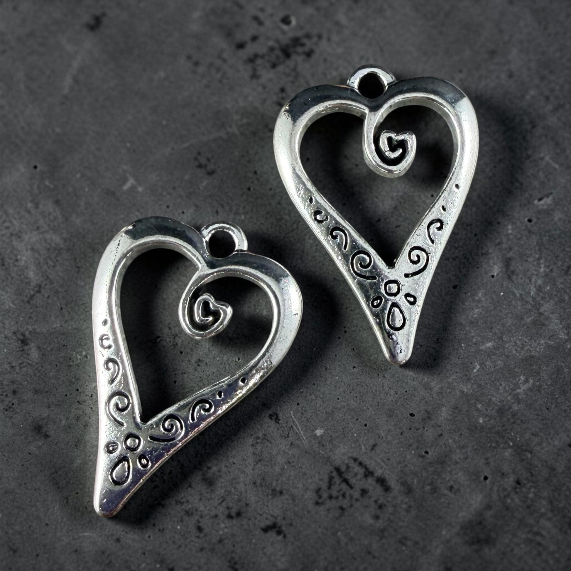 Antiqued Silver Cross Charms, Religious Charms, Small Silver Cross (YW0001-74) * Qty. 10