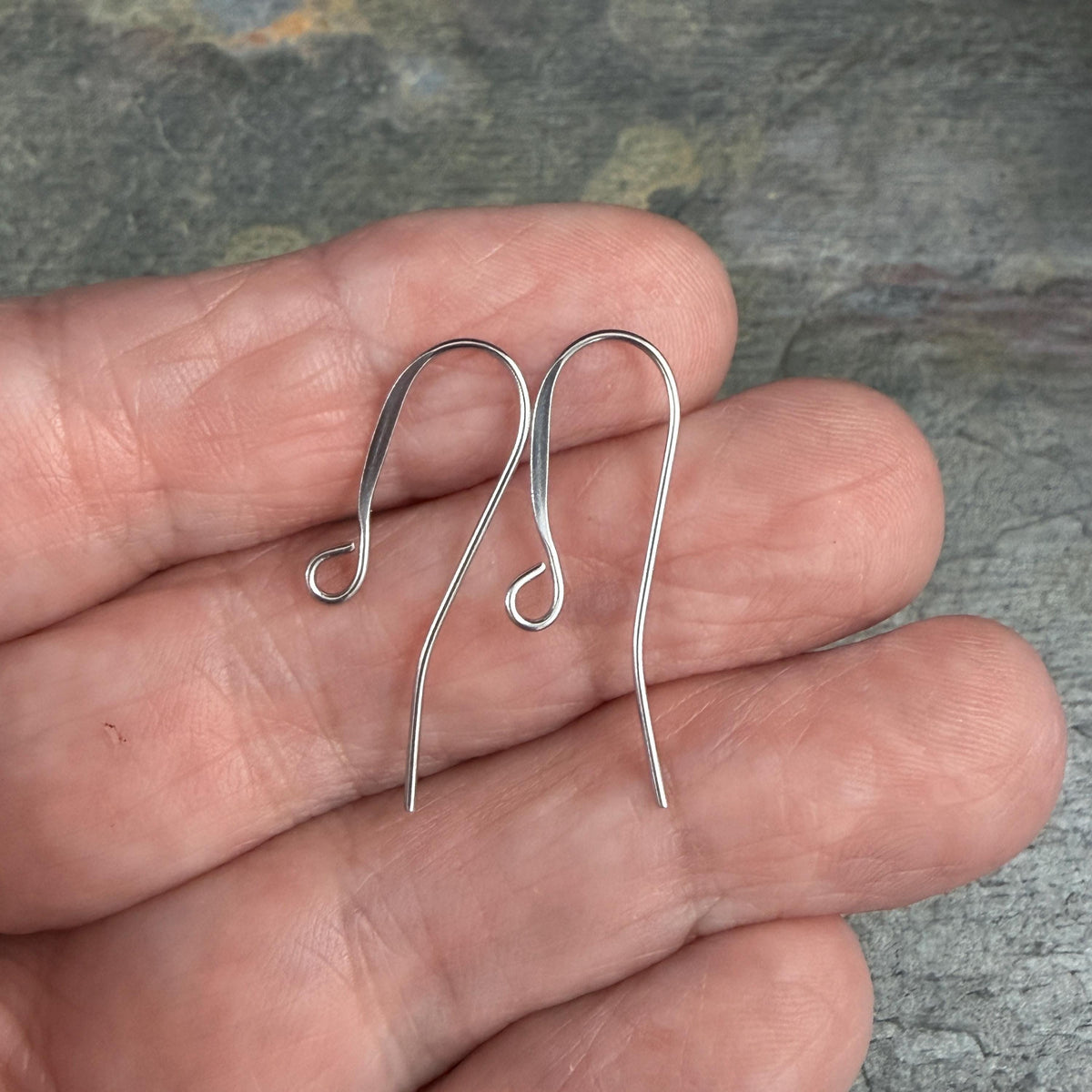 Stainless Steel Ear Wires, 28x17mm, Hypoallergenic, Long Earring Hooks (4740) * Qty. 30