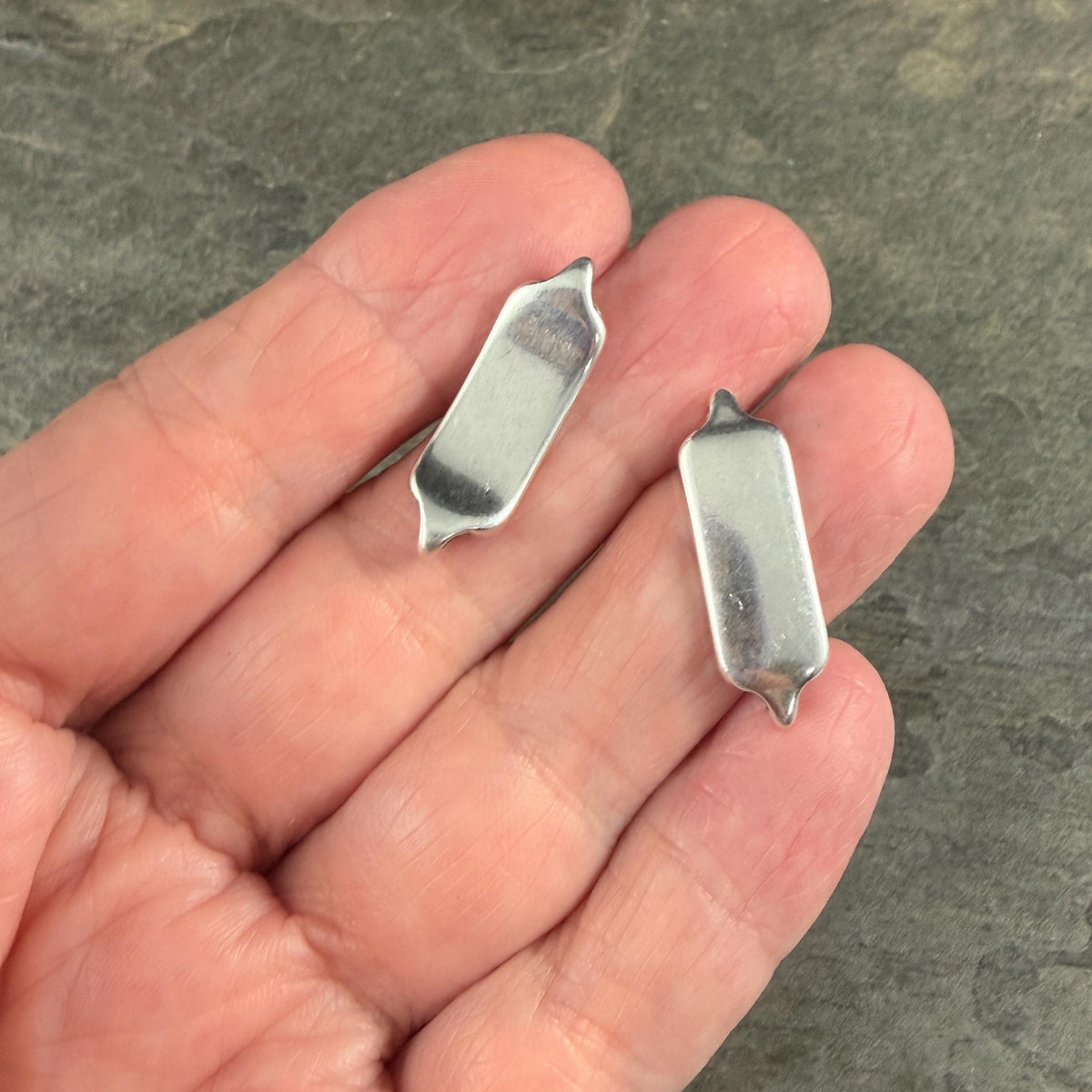 Antiqued Silver Plated Link, 25.75x8.5mm Solid Rectangle Link (PF/013364-77) * Qty. 4