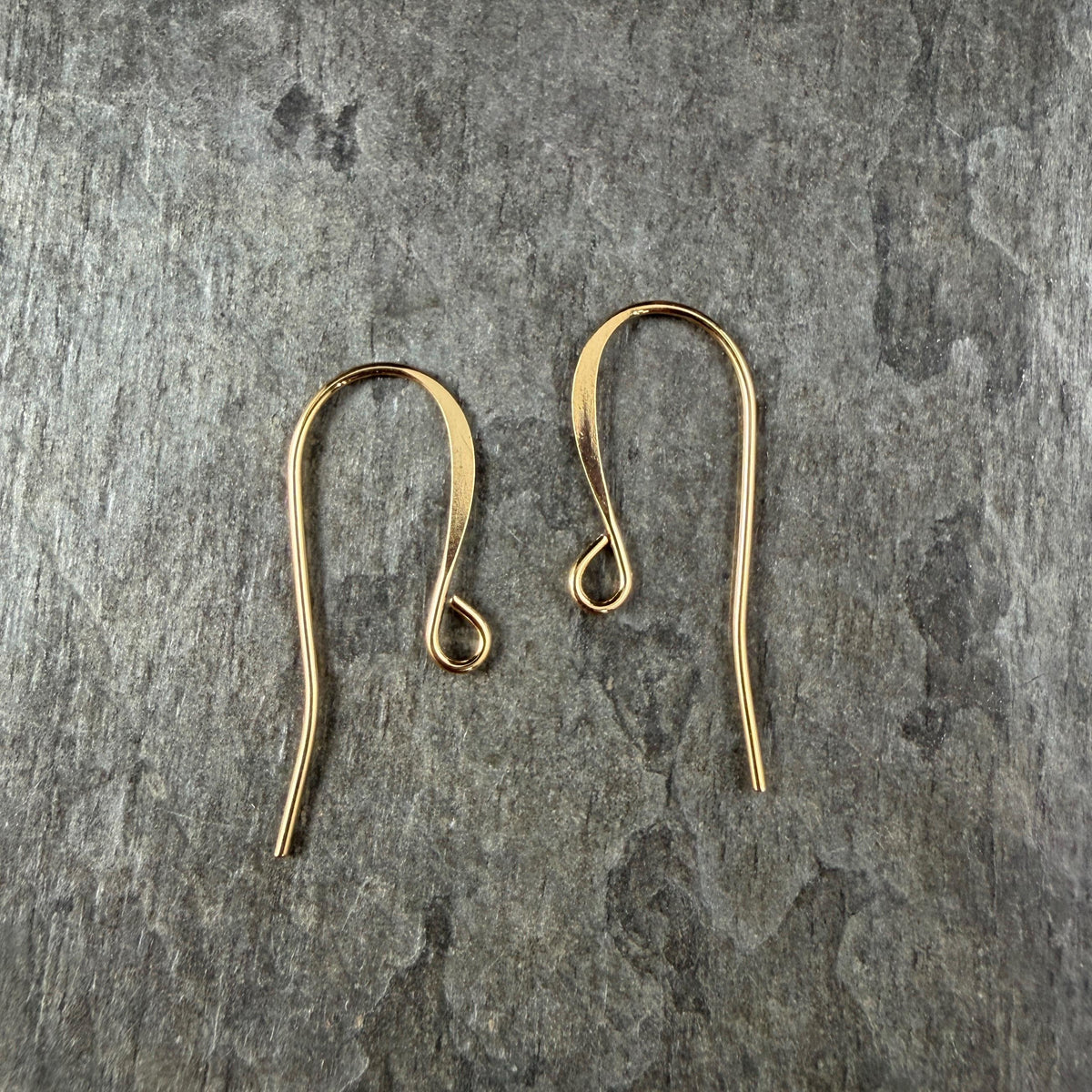 RESERVED - Gold Plated Brass Ear Wires, 28x17mm, Long Earring Hooks (4735) * Qty. 20
