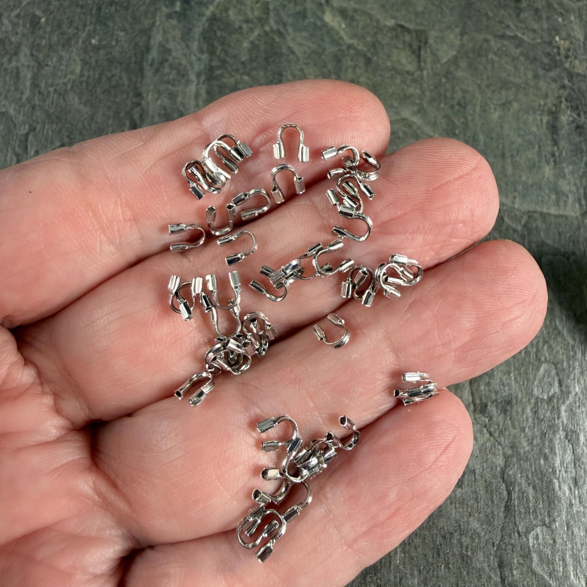 Wire Guards, 4mm Platinum Plated Brass Wire Guardians (I606-30P) * Qty. 200