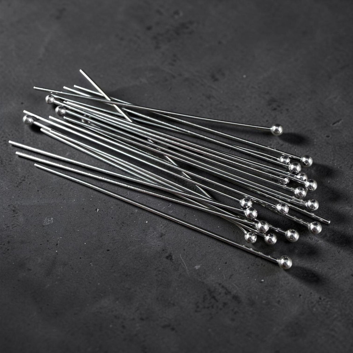Stainless Steel Ball Headpins - 2" 21g Head Pins with 2mm Ball (G081-60P) * Qty. 100