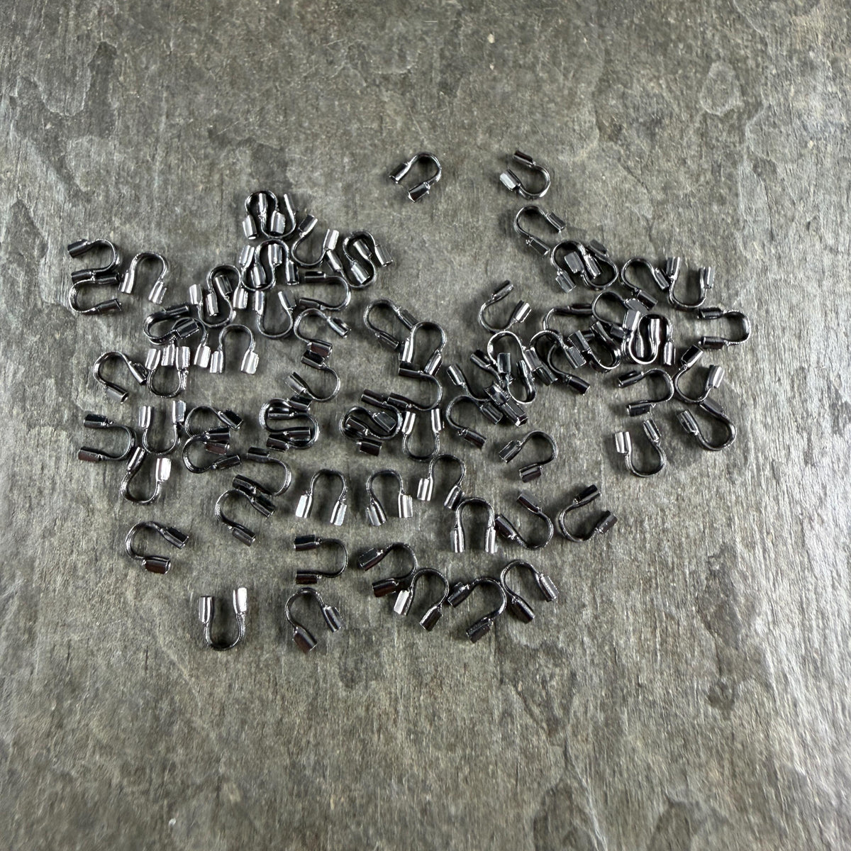 Wire Guards, 4mm Gunmetal Black Plated Brass Wire Guardians (R030-R) * Qty. 200