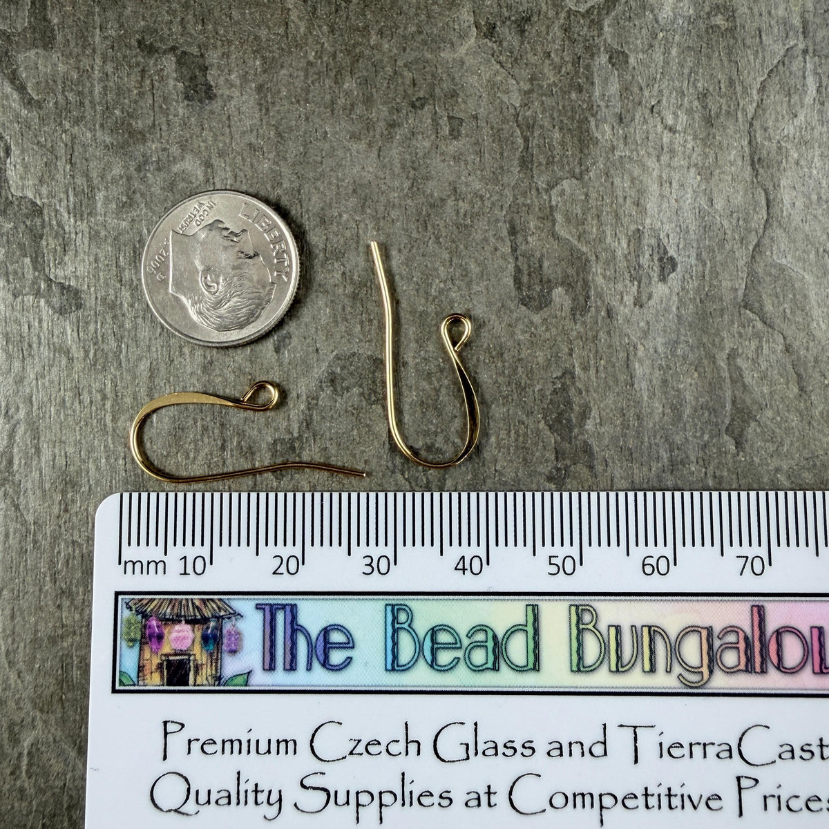 RESERVED - Gold Plated Brass Ear Wires, 28x17mm, Long Earring Hooks (4735) * Qty. 20