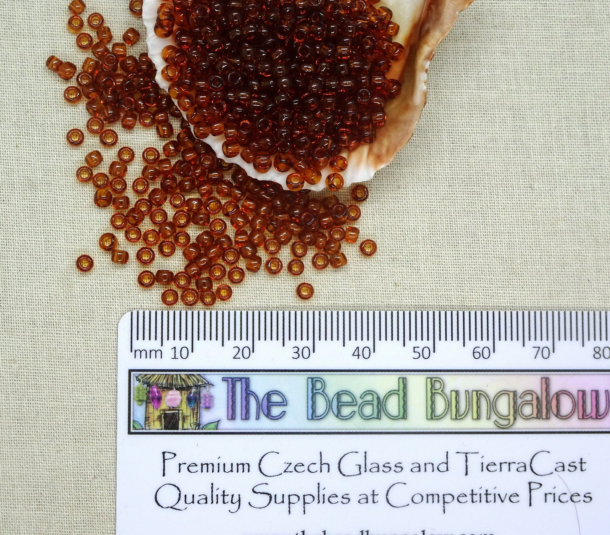 Topaz Brown Glass Seed Beads Brown 8/0 TOHO Seed Beads (T8/SM-941) - Smoky Topaz Seed Bead - 8/0 Seed Beads 3mm Seed Beads * Qty 20 grams