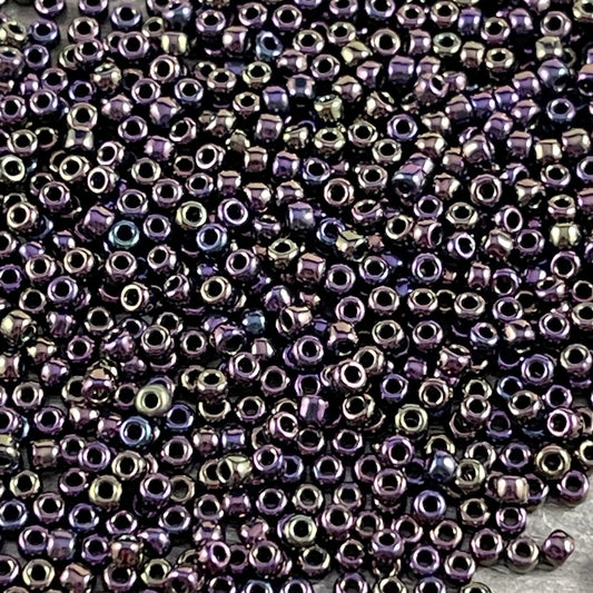 11/0 TOHO Seed Beads - TINY Brown Iris Seed Bead 2mm Multi Colored Glass Beads (T11/N-T389~85) - Qty. 15 grams [approx. 1 500 Beads]